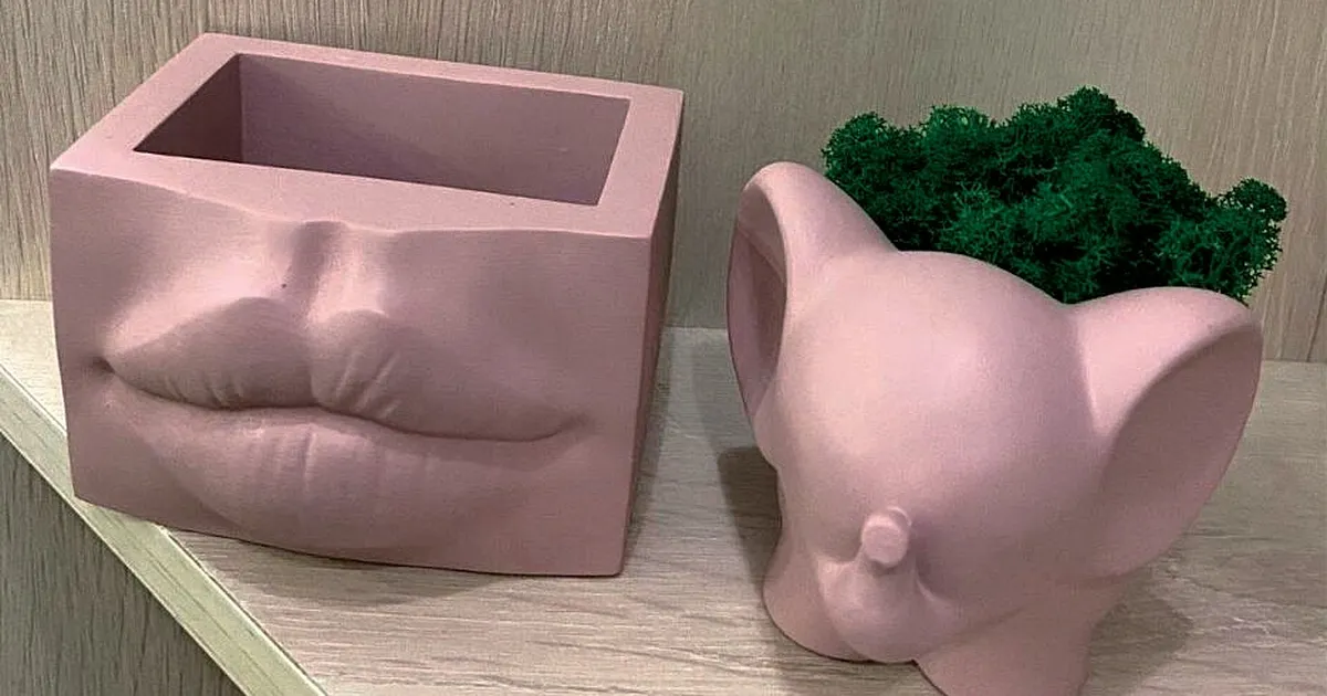 Ліпить з гіпсу свої бажання.