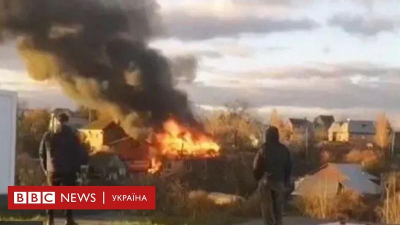 Масштабний удар безпілотників по Московії. Під Брянськом спалахнув склад - BBC News Україна.