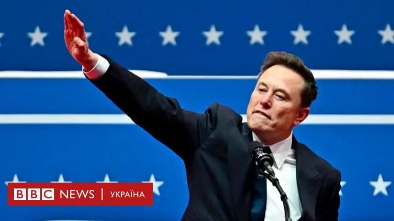 Поведінка Маска під час інавгурації Трампа викликала суперечки - BBC News Україна