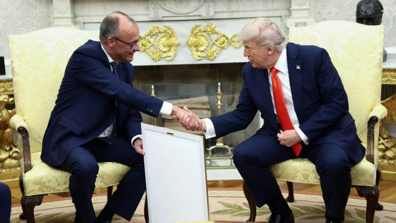Мерц з радістю відзначив свою зустріч із Трампом у Білому домі.