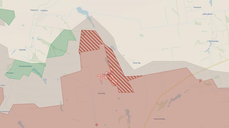 Згідно з інформацією від DeepState, російські війська зайняли Полтавку в Донецькій області та розширили свої позиції у Запорізькому регіоні.