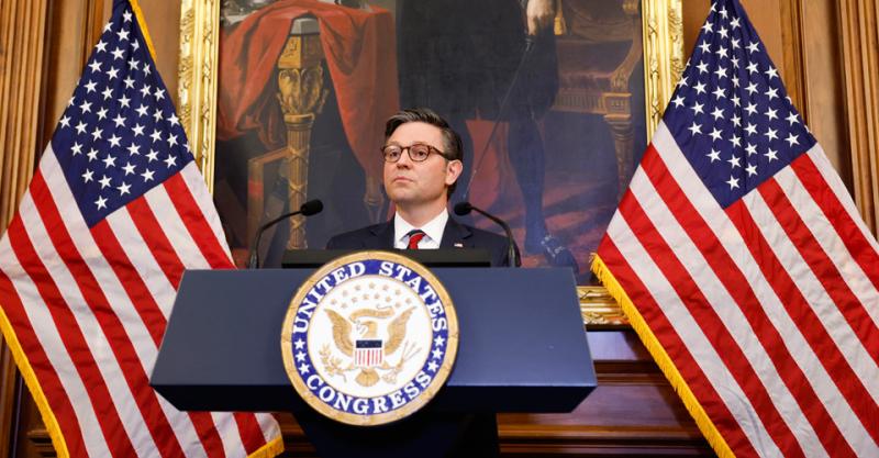 Спікер Джонсон щодо третьої кандидатури: Трамп знову кепкує з демократів.