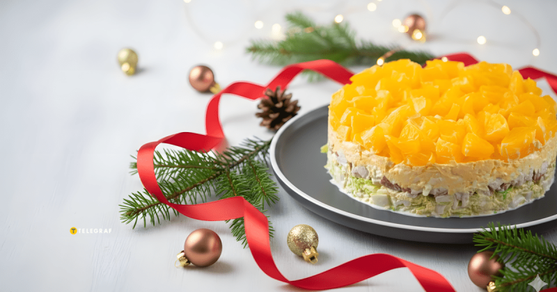 Святковий салат з апельсином: оригінальна закуска, що перевершить класичний 