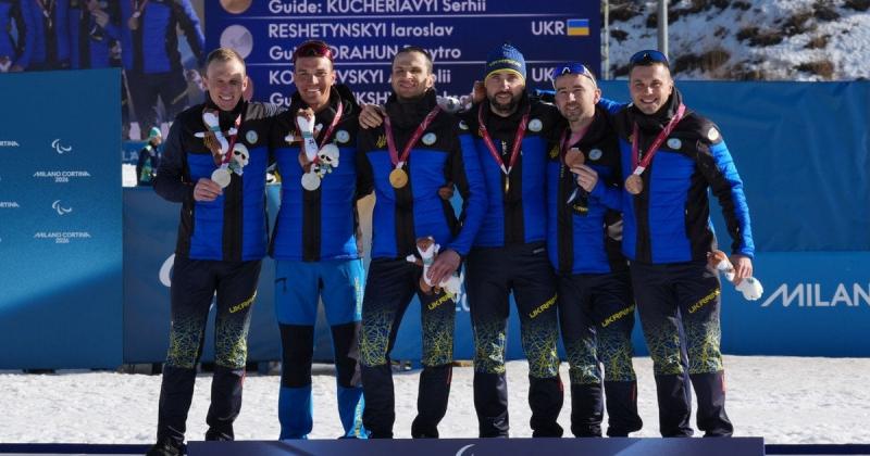 Україна посіла п'яту позицію у медальному заліку на Паралімпійських іграх 2026 року.