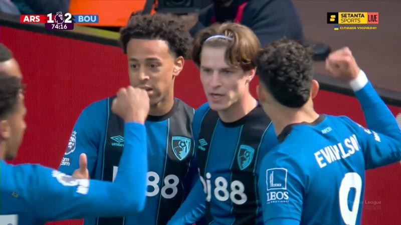 Шокуюча поразка Арсенала у відеоогляді гри з Борнмутом - 1:2 - Футбол24